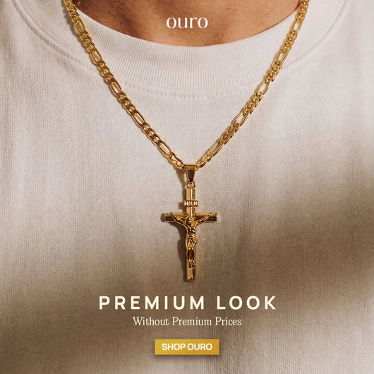 Cadena Souvo Crucifix 14K Gold