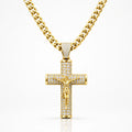 Cadena Souvo Crucifix 14K Gold