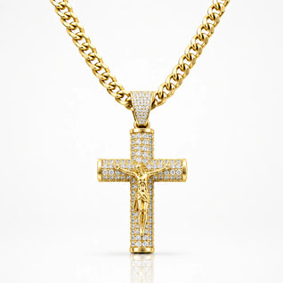 Cadena Souvo Crucifix 14K Gold