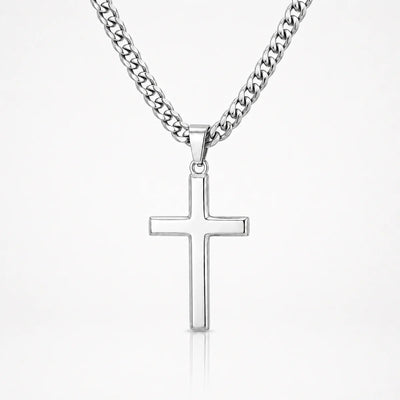 Cadena Cruz de Plata Esterlina 925 5MM