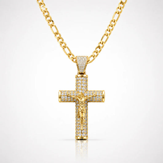 Cadena Souvo Crucifix 14K Gold
