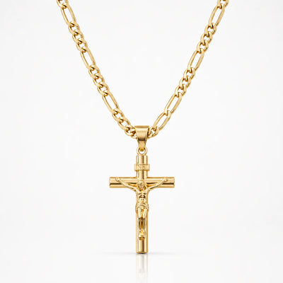 Cadena Souvo Crucifix 14K Gold